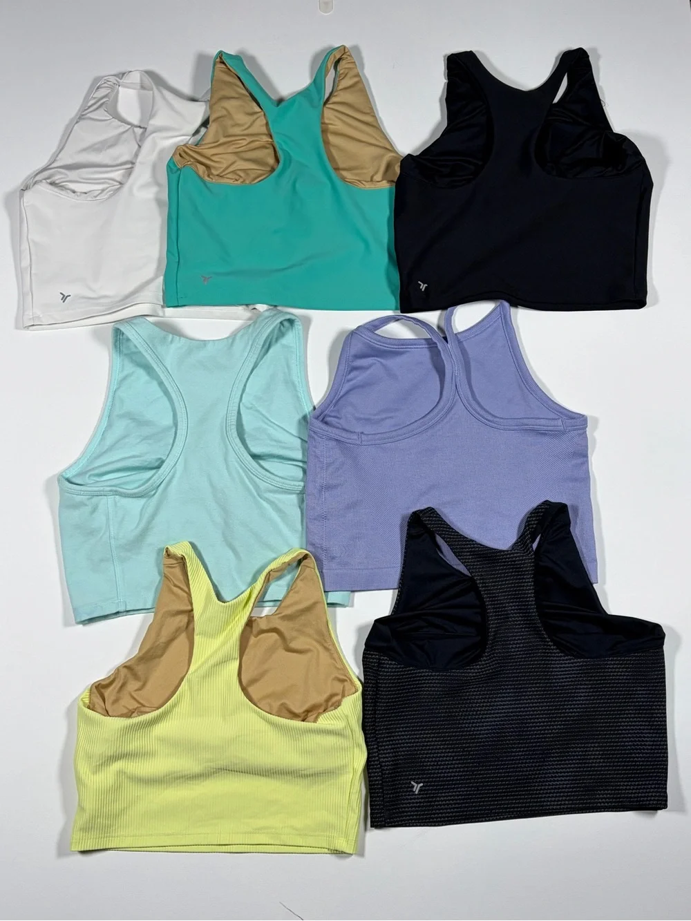 Old Navy Girls' Athletic Tank Top Bundle of 7